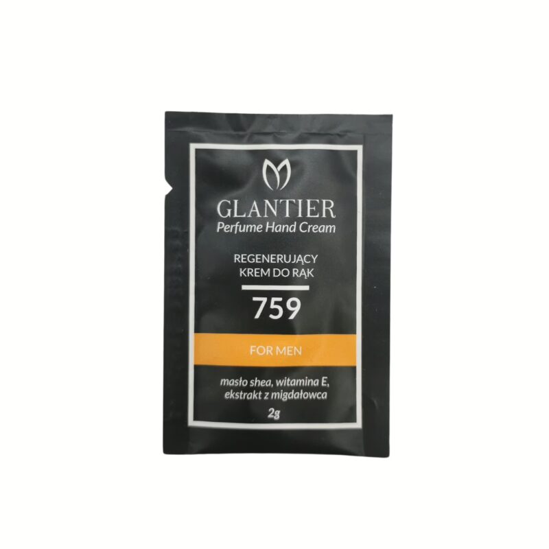Męski krem do rąk Glantier 759, próbka 2g