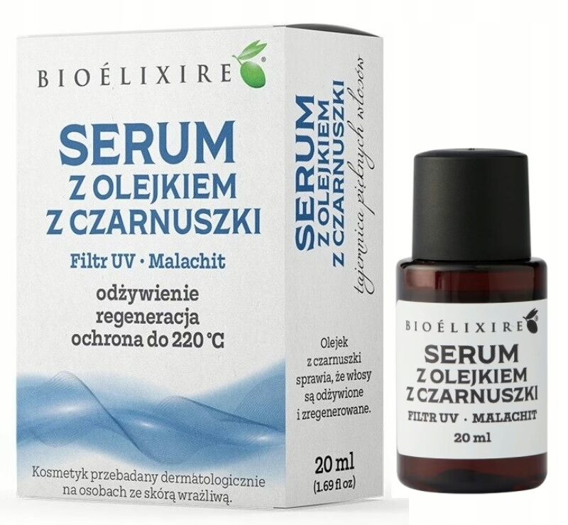 BIOELIXIRE Serum silikonowe Czarnuszka+ Filtr UV 20 ml