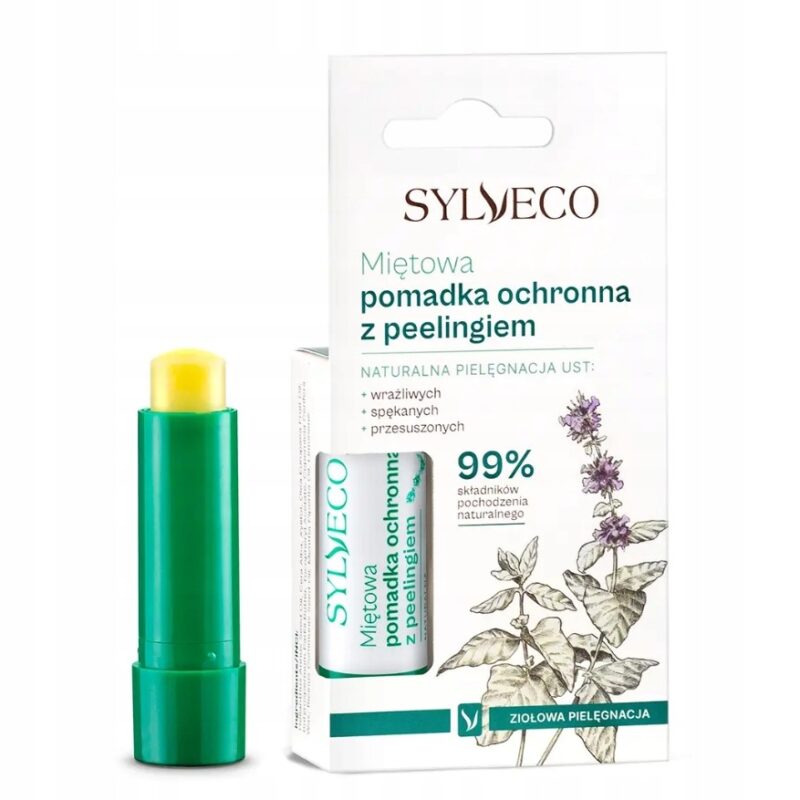 Sylveco Miętowa pomadka ochronna z peelingiem do ust 4,6g