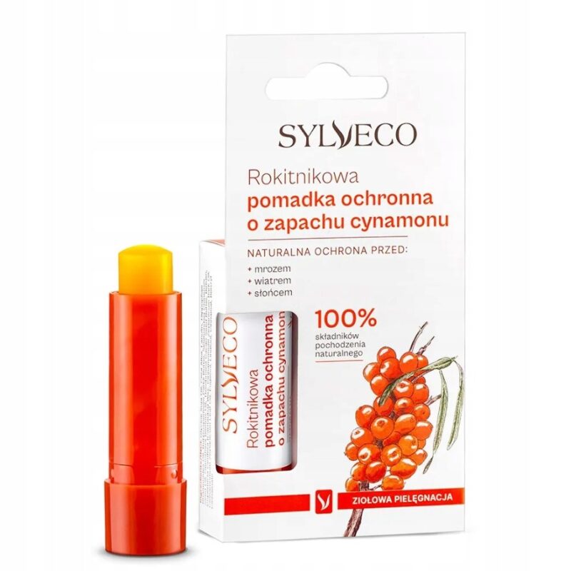 Sylveco Rokitnikowa Pomadka ochronna do ust o zapachu cynamonu