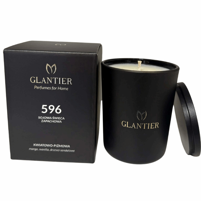 Sojowa świeca zapachowa 596 Glantier 185 ml