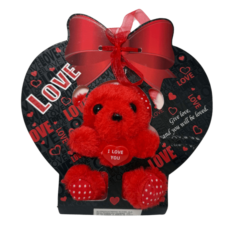 Pluszowy miś walentynkowy