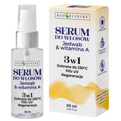 Bioelixire Serum Jedwab Witamina A 3w1 Olejek do włosów 50ml