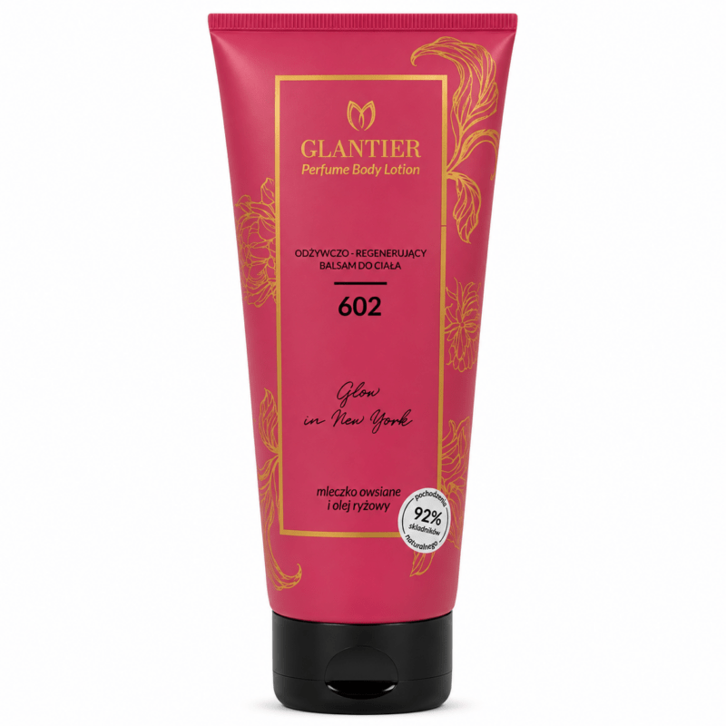 NOWOŚĆ! GLANTIER 602 balsam do ciała 200ml odpowiednik Good Girl Blush Carolina Herrera