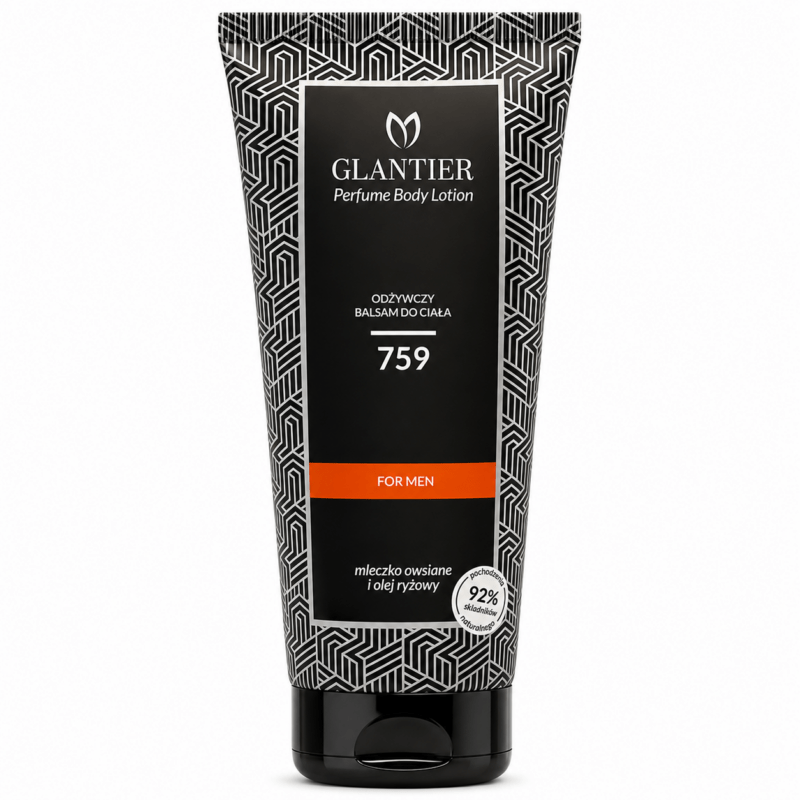 NOWOŚĆ! Glantier 759 Balsam do ciała 200ml odpowiednik One Million - Paco Rabanne